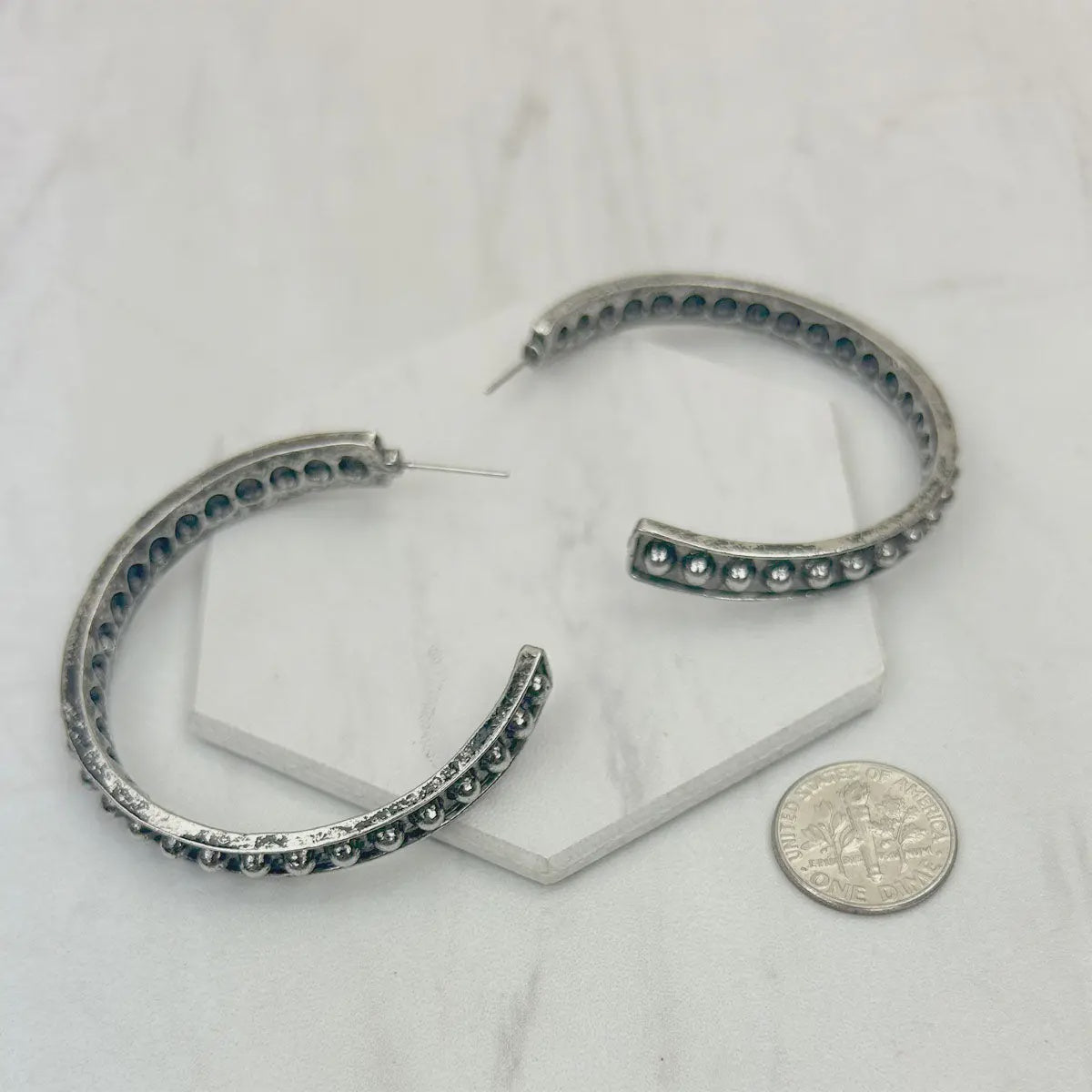 Silver Hoop Earrings