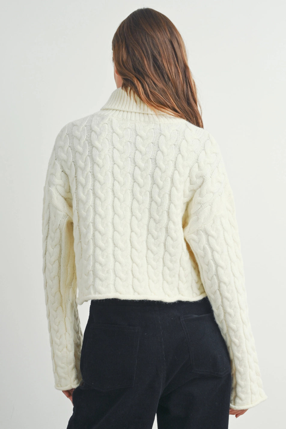 Wishful Thinking Ivory Turtleneck Sweater