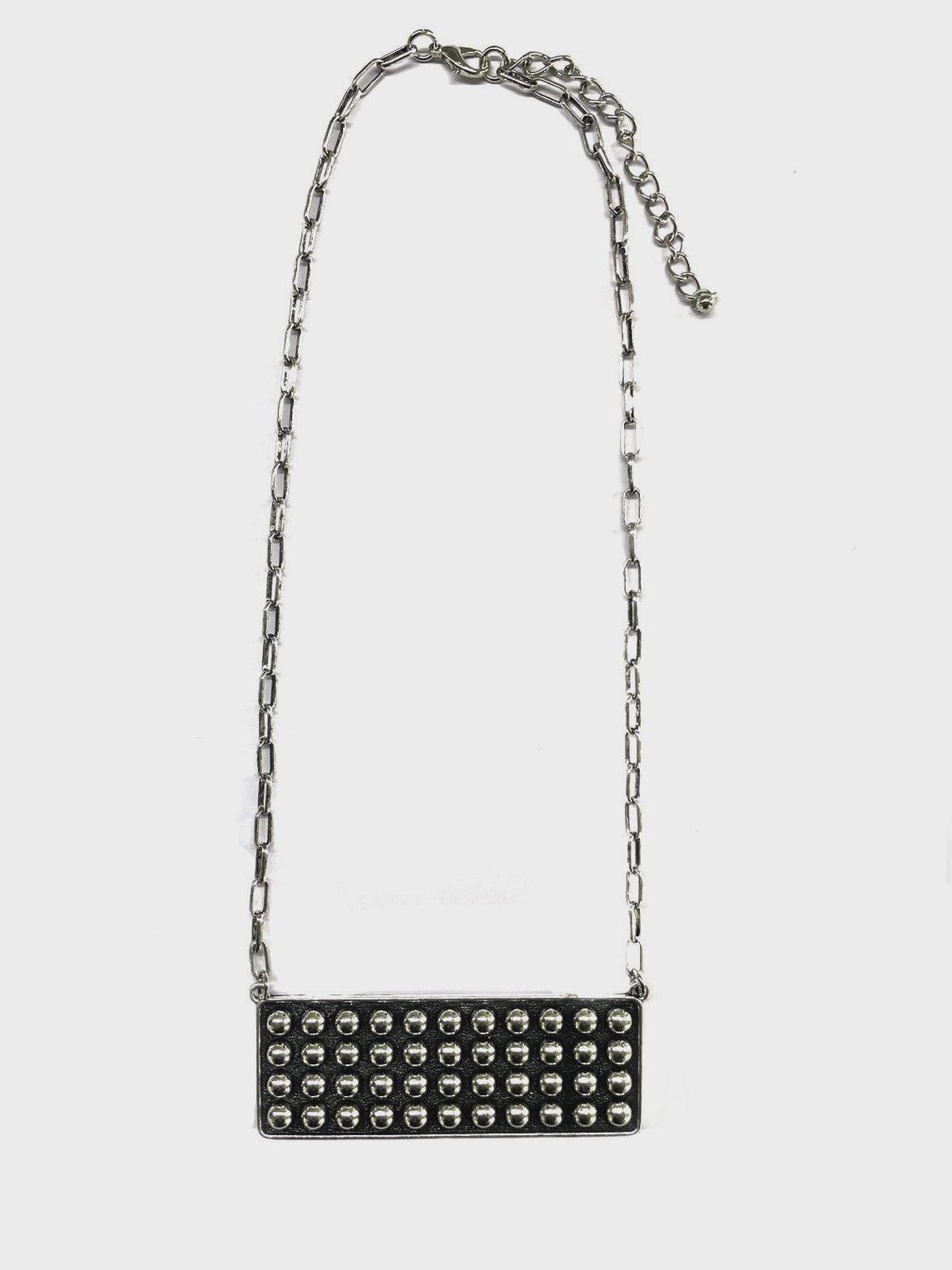 Silver Statement Pendant Necklace