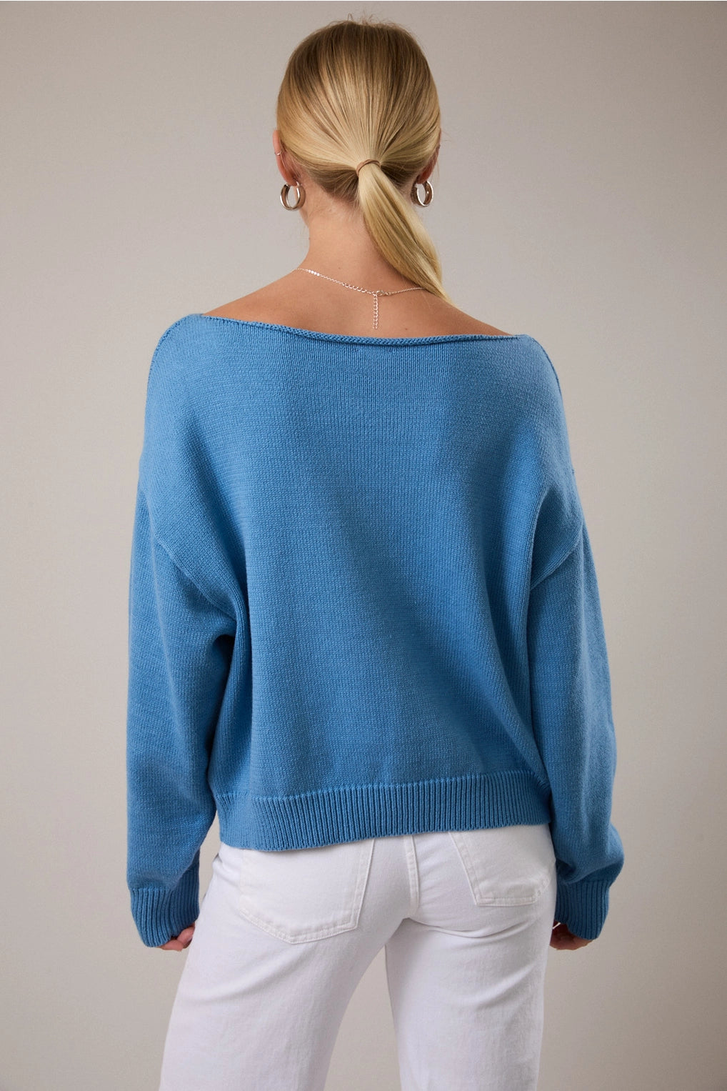 Smooth Sailing Blue Boat Sweater