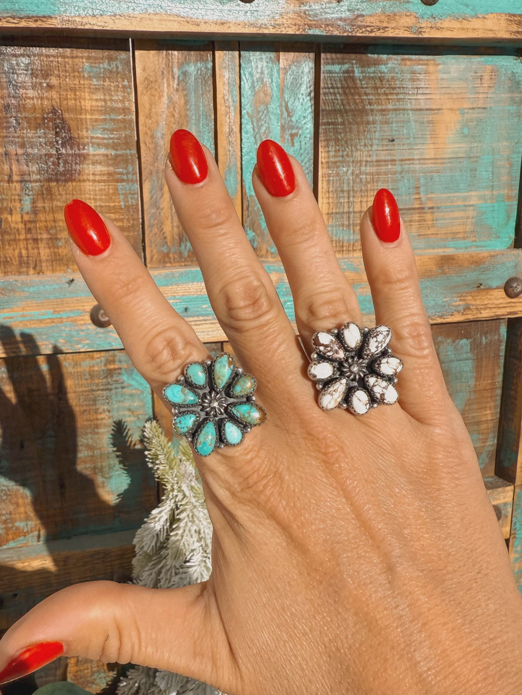 Sterling Silver White Horse Adjustable Ring