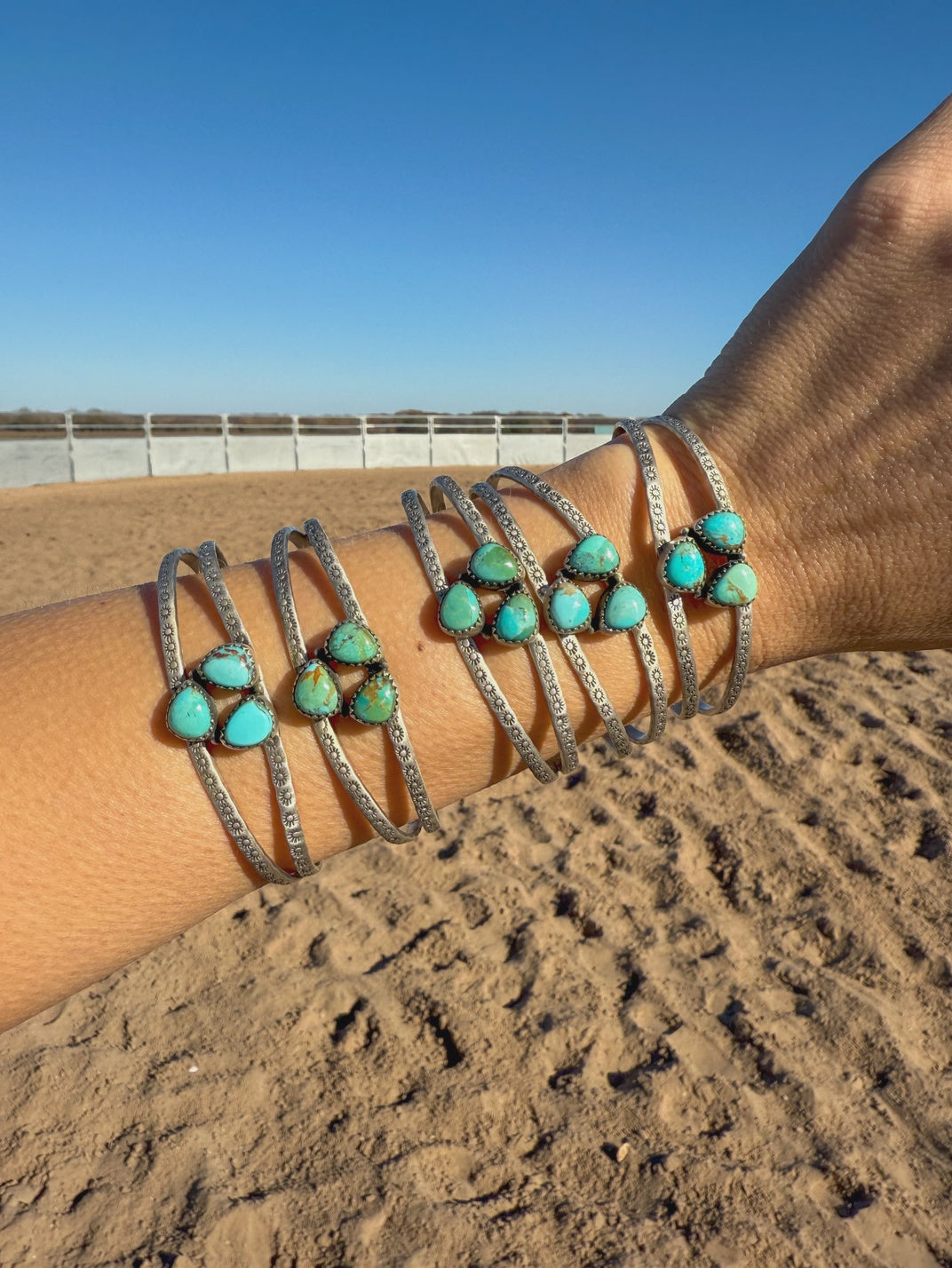 Sterling Silver Kingman Turquoise Cuff