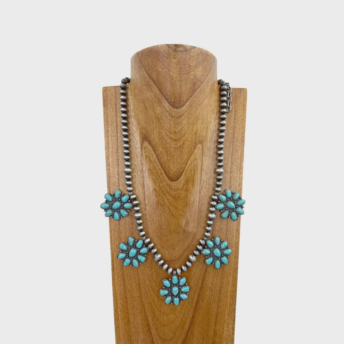 Turquoise Concho Necklace