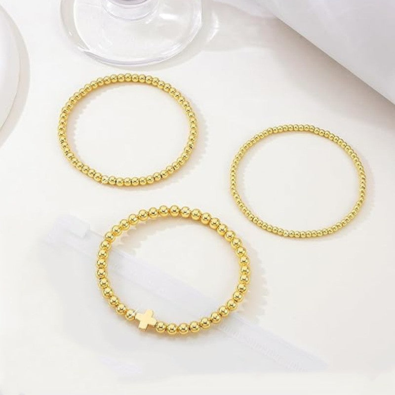 Dainty Gold Bracelet Set
