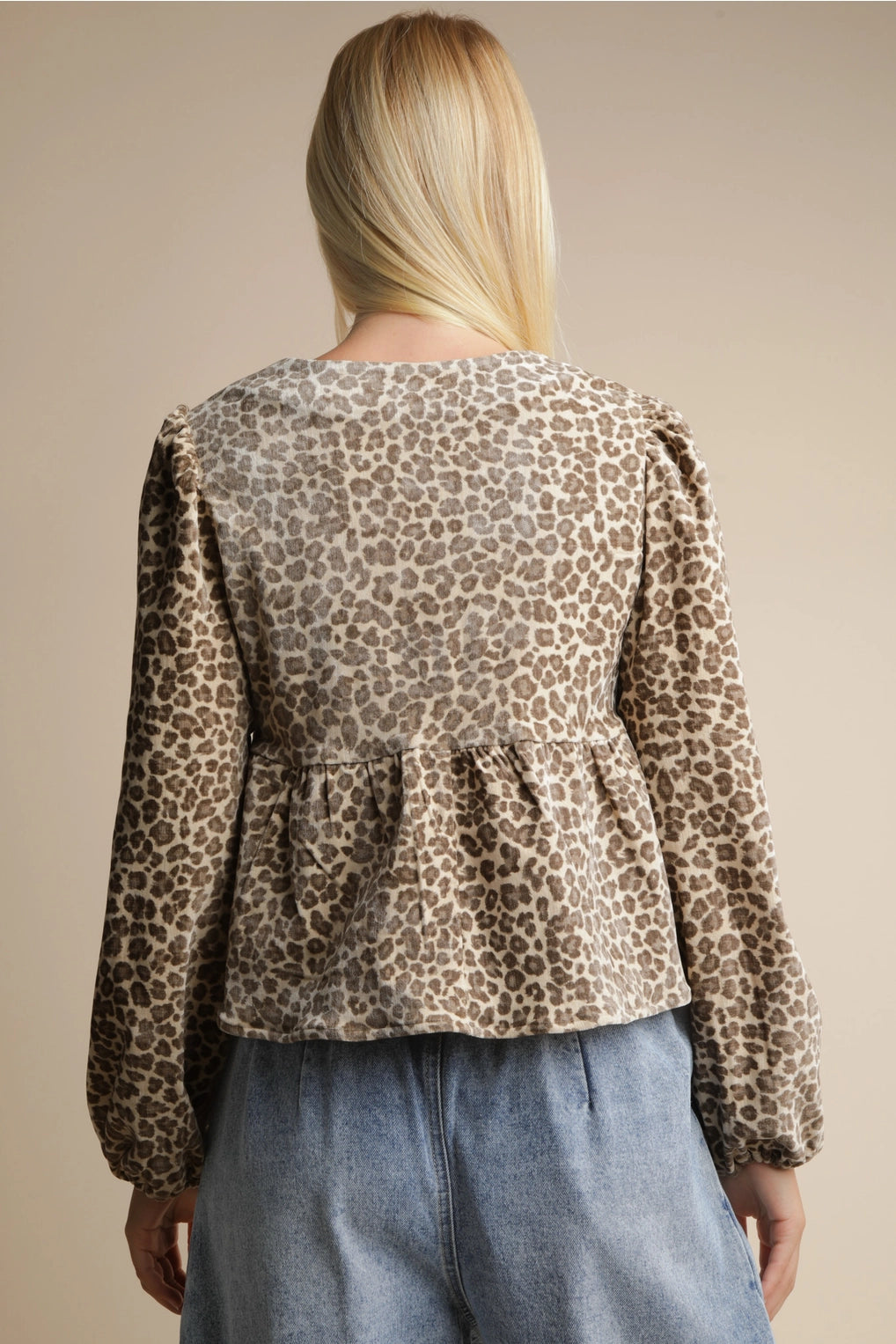 Never Leavin' You Leopard Print Blouse