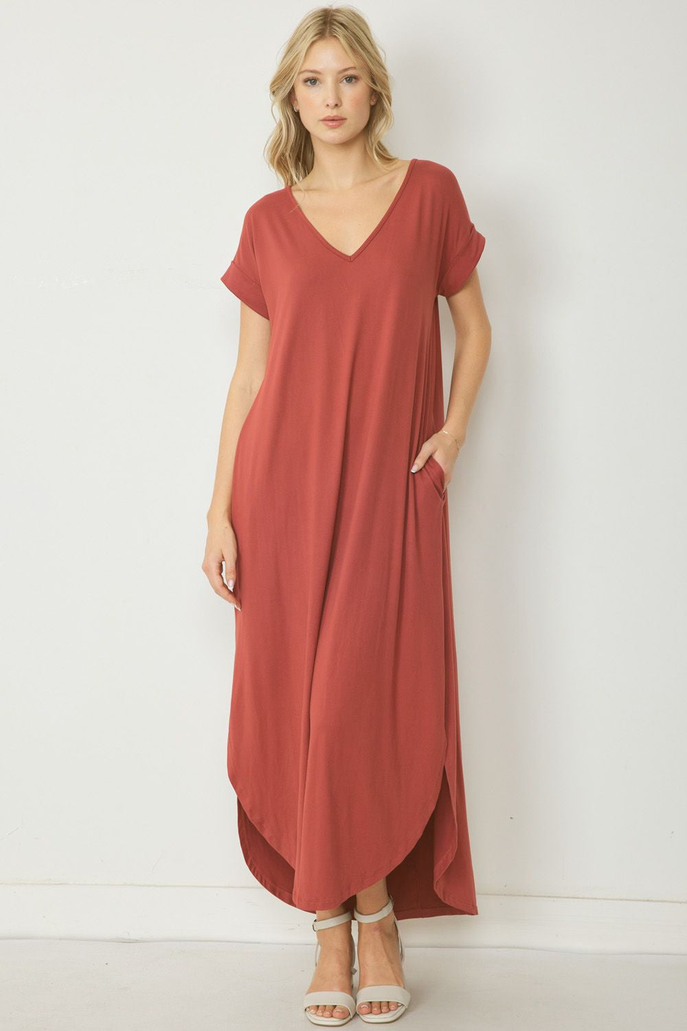 40% Off - Must Be Doing Something Right Rust Maxi