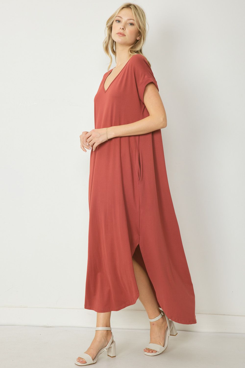 40% Off - Must Be Doing Something Right Rust Maxi