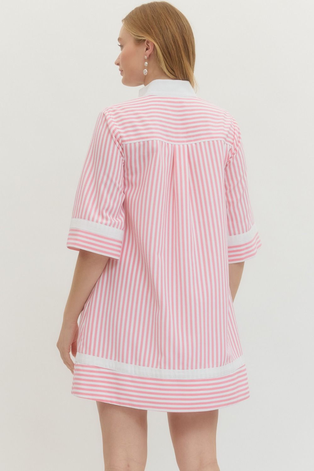 Tell Me Something Sweet Pink Striped Dress