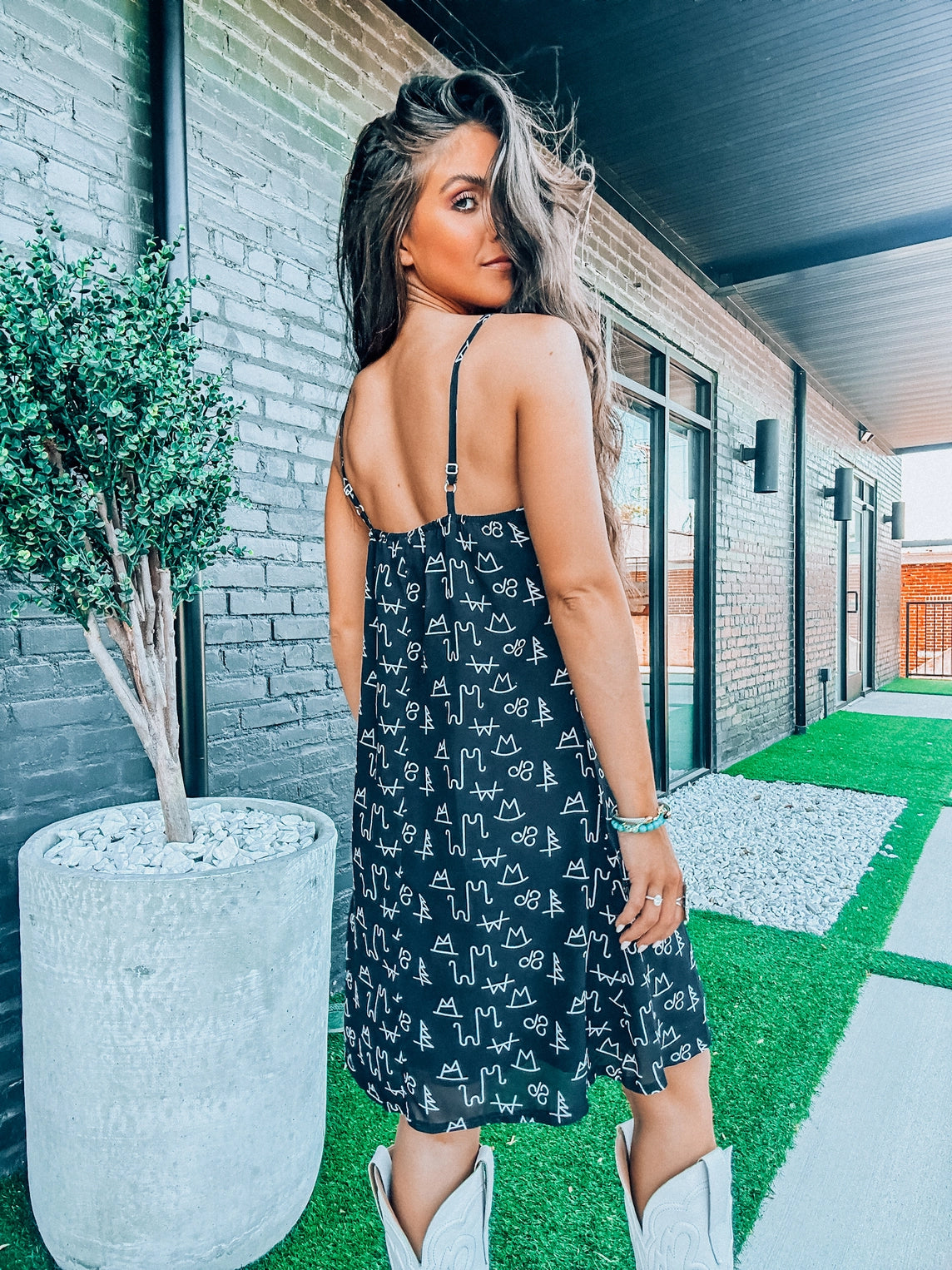 Fort Worth Bound Black Dress