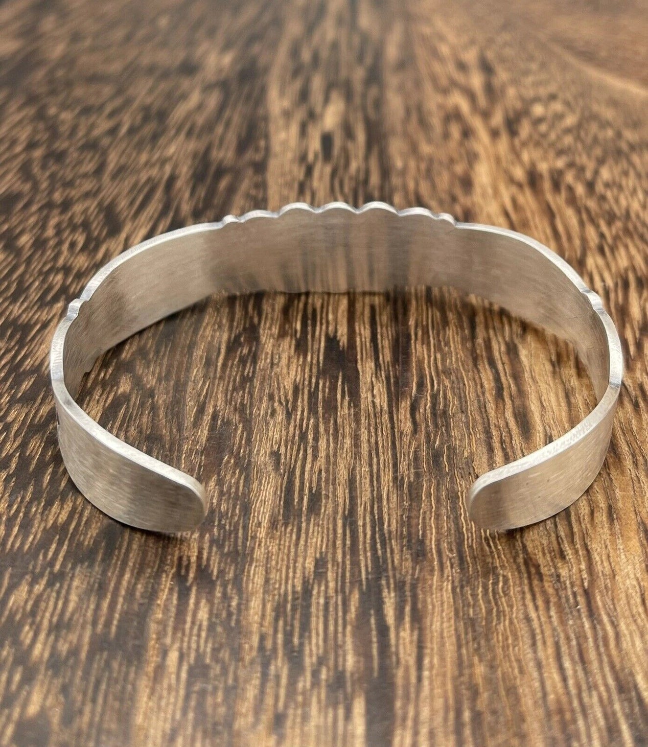 Navajo Handmade Sterling Silver Stacker Cuff