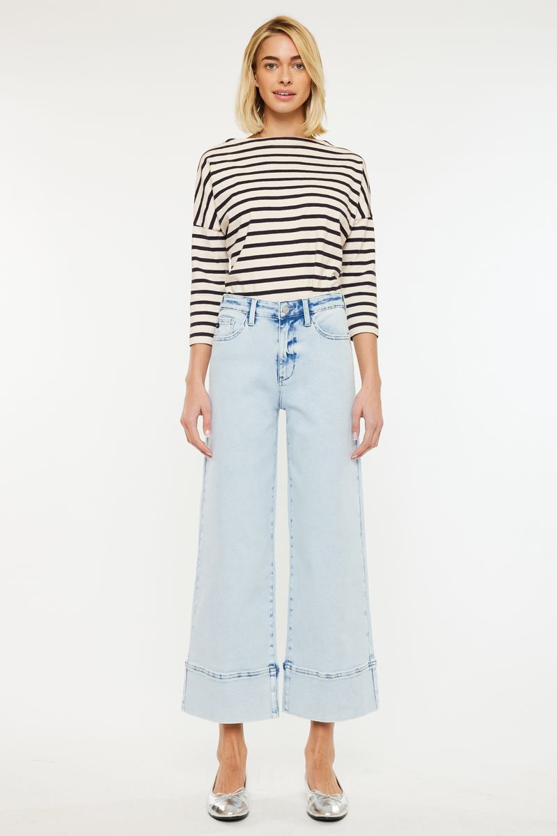 Light Me Up Light Wide Leg KanCan Jeans