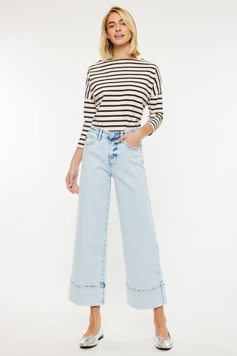 Light Me Up Light Wide Leg KanCan Jeans