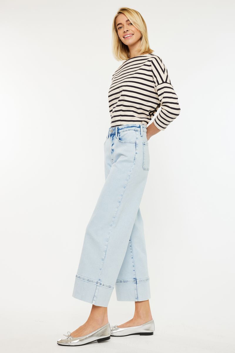 Light Me Up Light Wide Leg KanCan Jeans