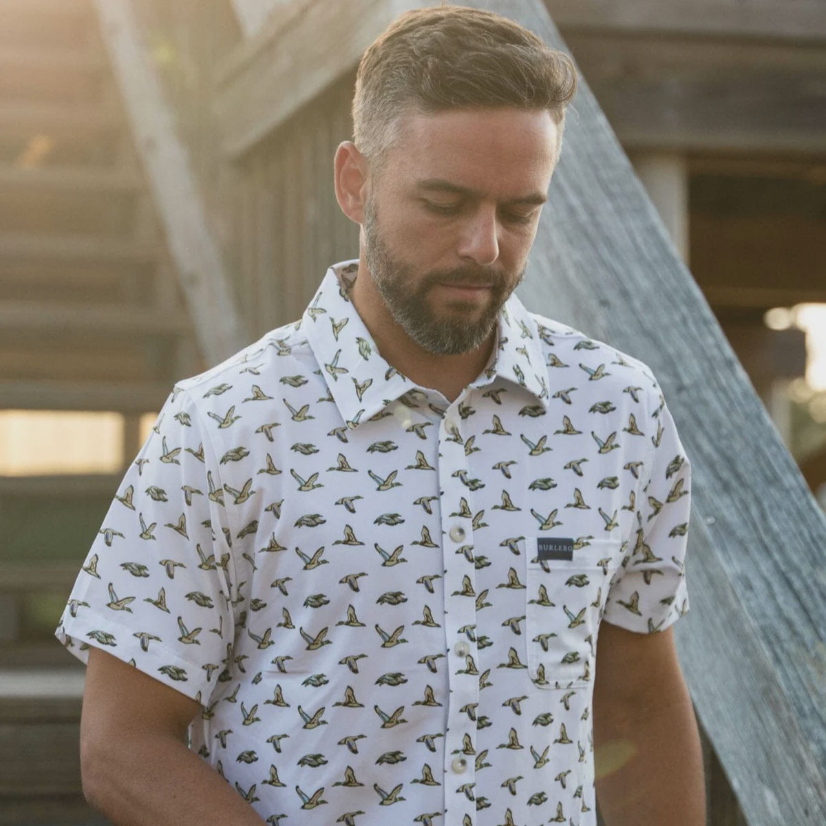 Mallard Ducks Burlebo Button Up
