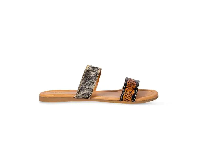 50% Off - MYRA Cowhide & Tooled Leather Sandals