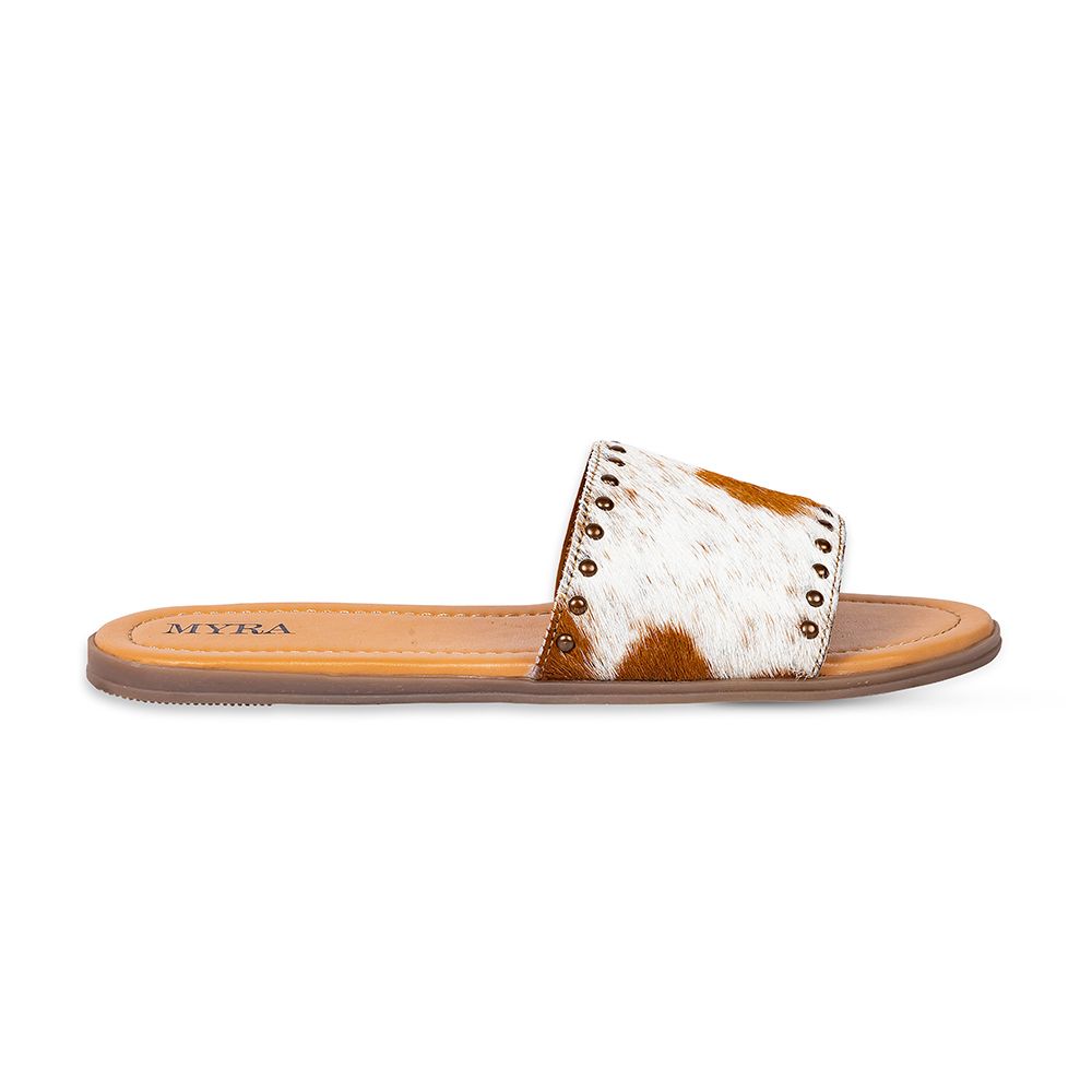 RESTOCK MYRA Cowhide Leather Sandals
