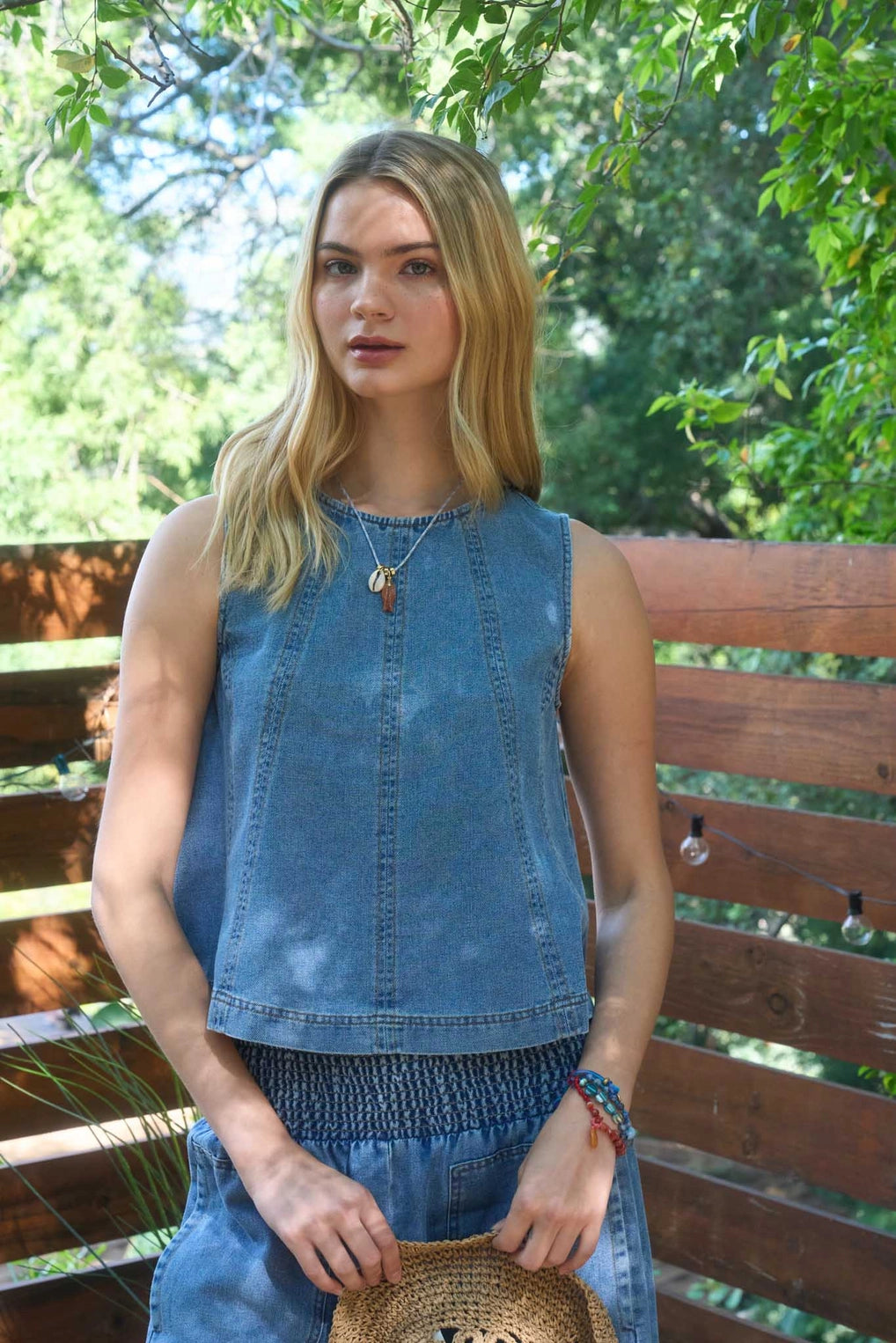 Outer Banks Denim Tank