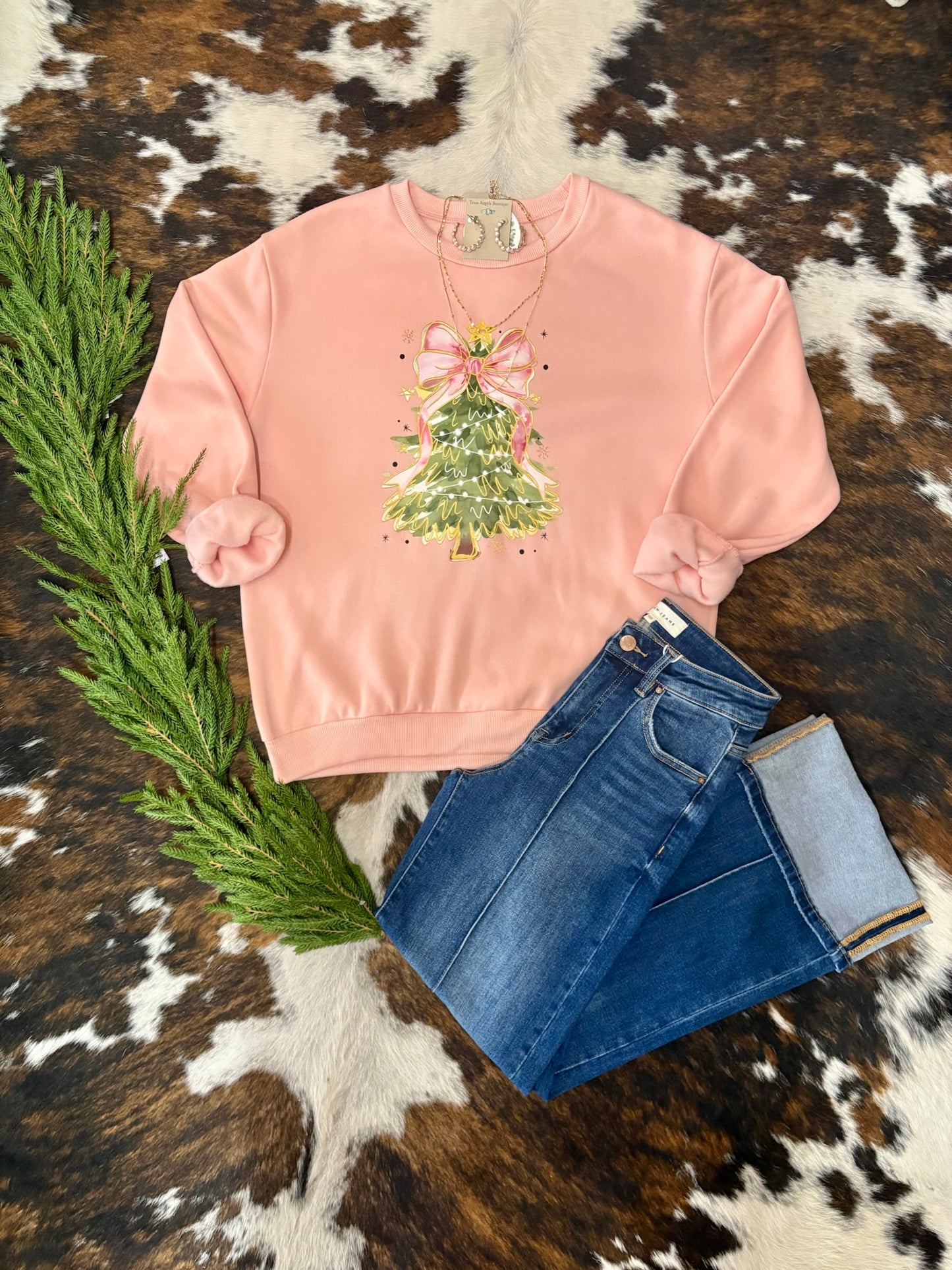 Dreaming Of A Pink Christmas Sweatshirt