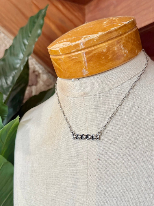 Silver Bar Necklace