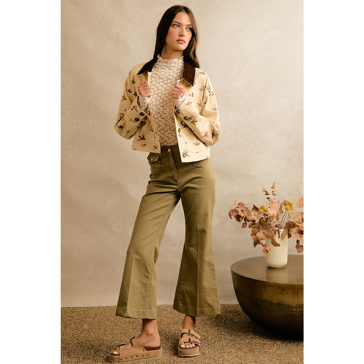 By The Creek Mallard Duck Corduroy Jacket