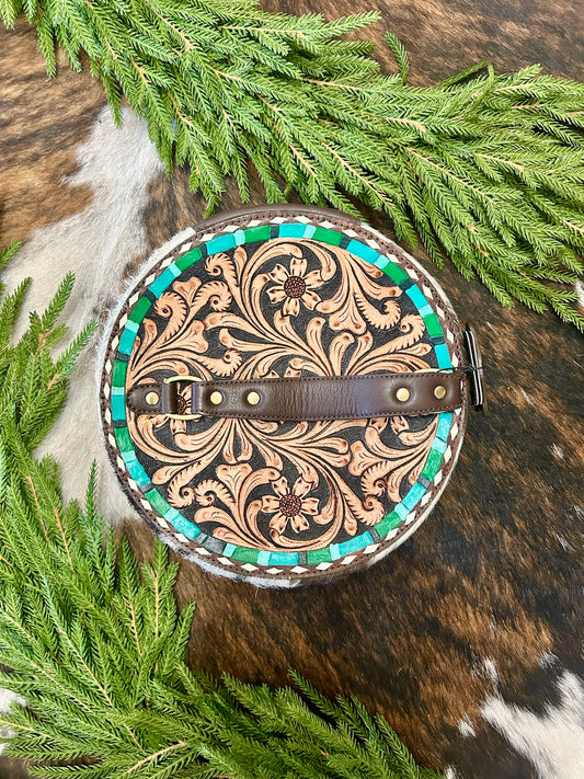 RESTOCK American Darling Tooled Leather Jewelry Box