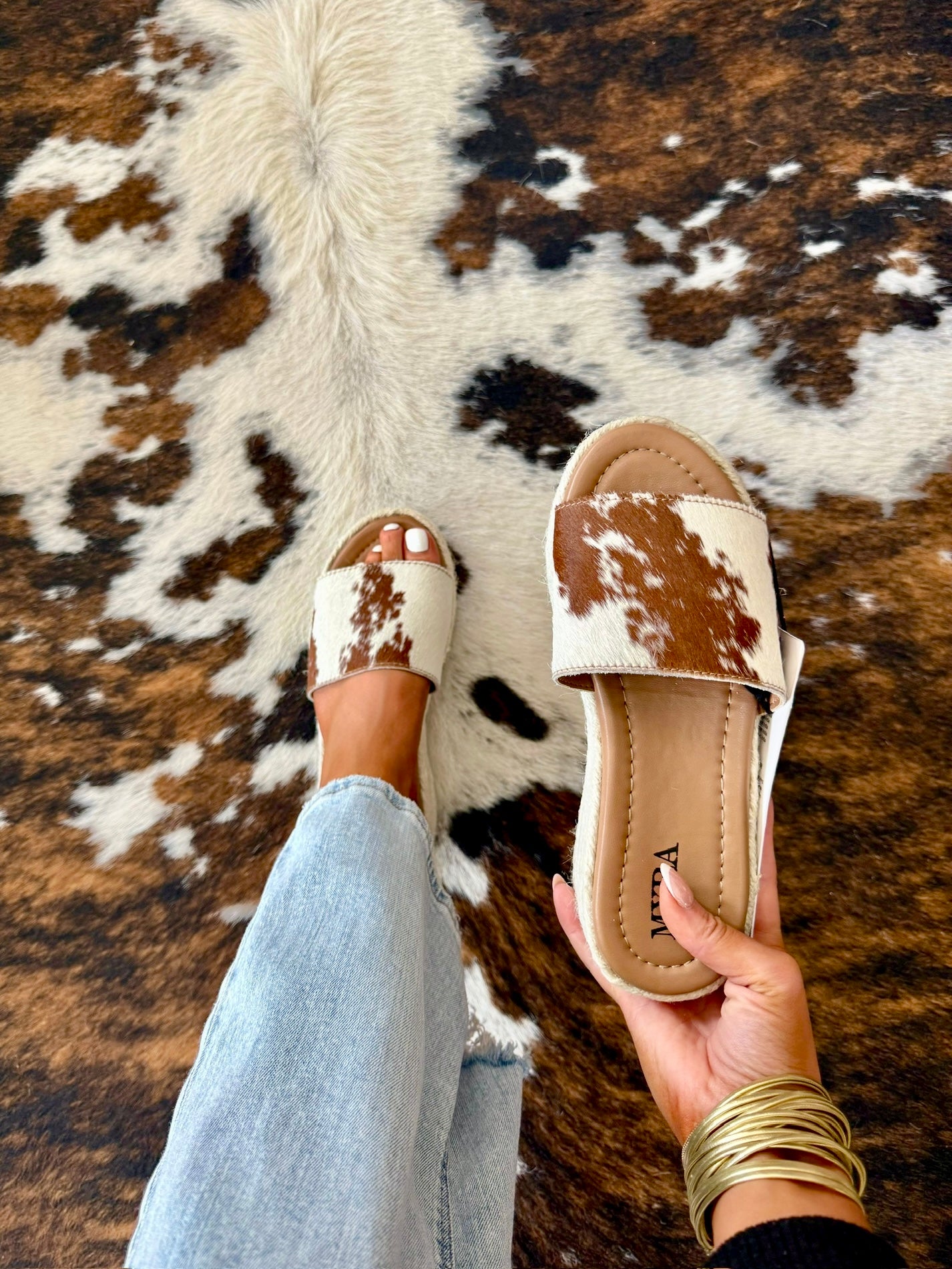 MYRA Cowhide Platforms