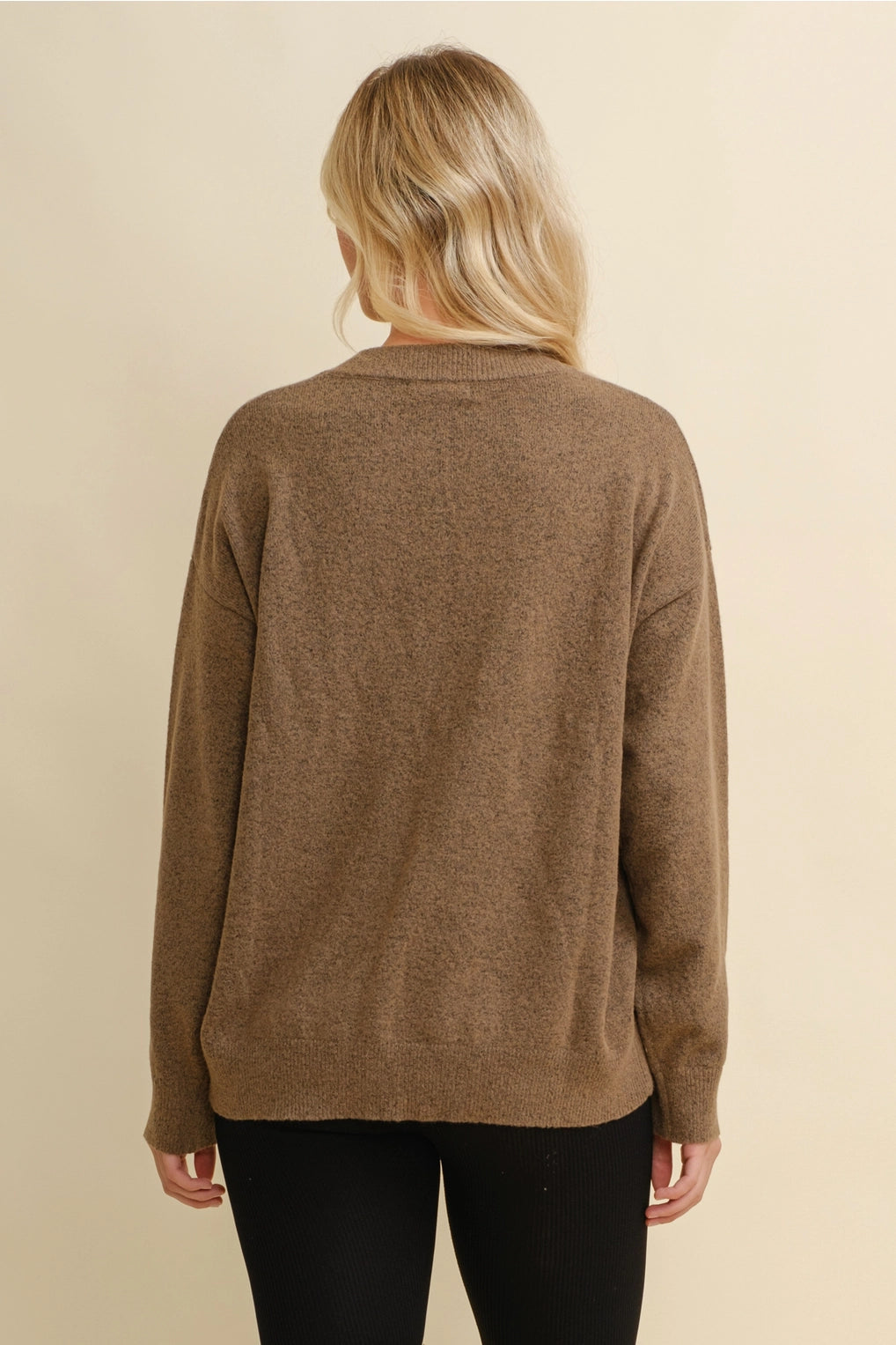 Bareback Rider Brown Horse Shoe Sweater