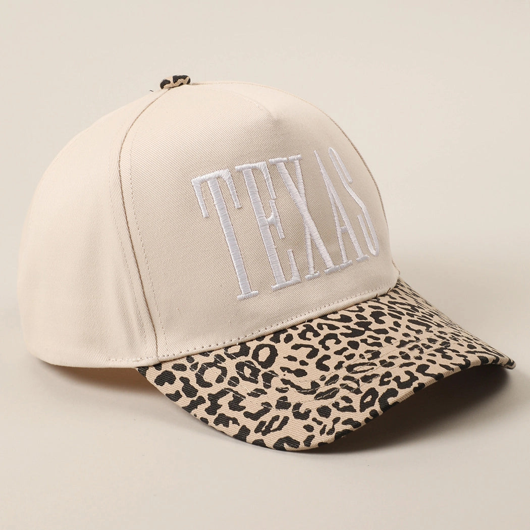 White Texas Embroidered Trucker Hat