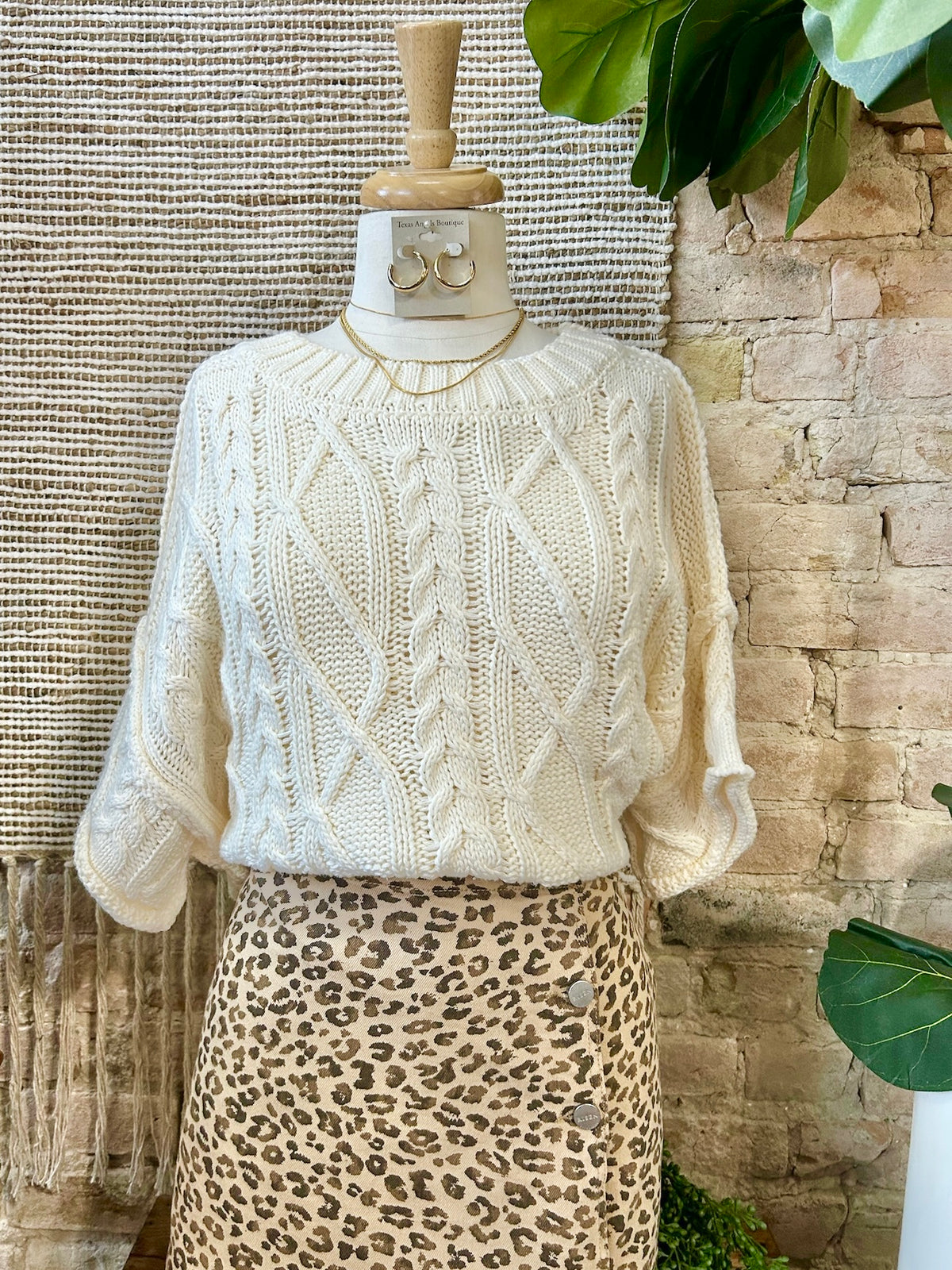 Snuggle & Cuddle Cream Knit Sweater