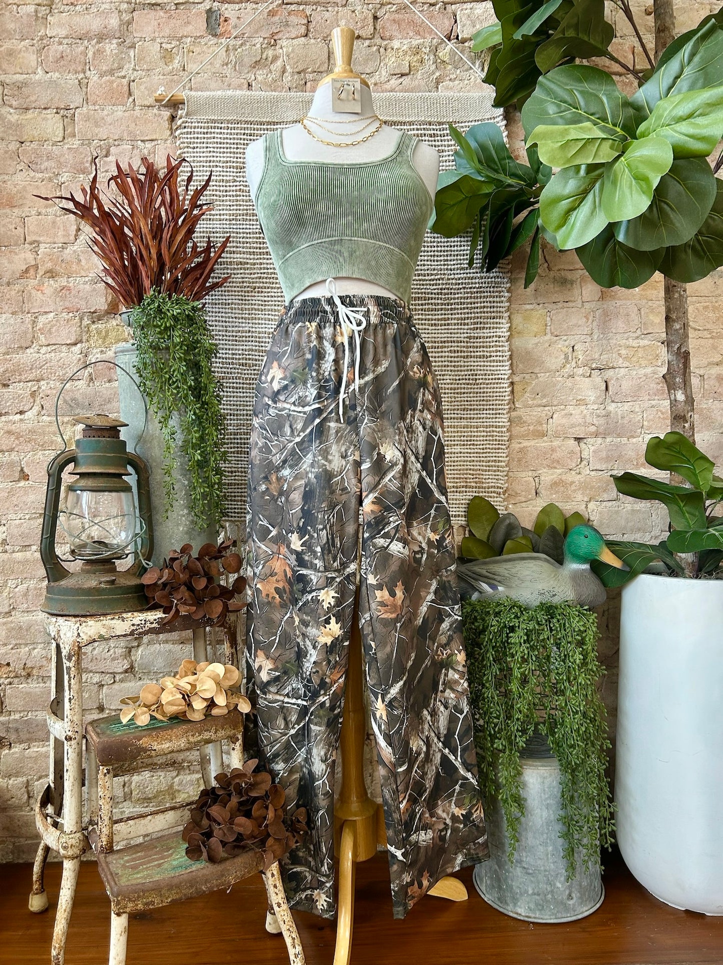 Simple Task Ash Olive Tank Top