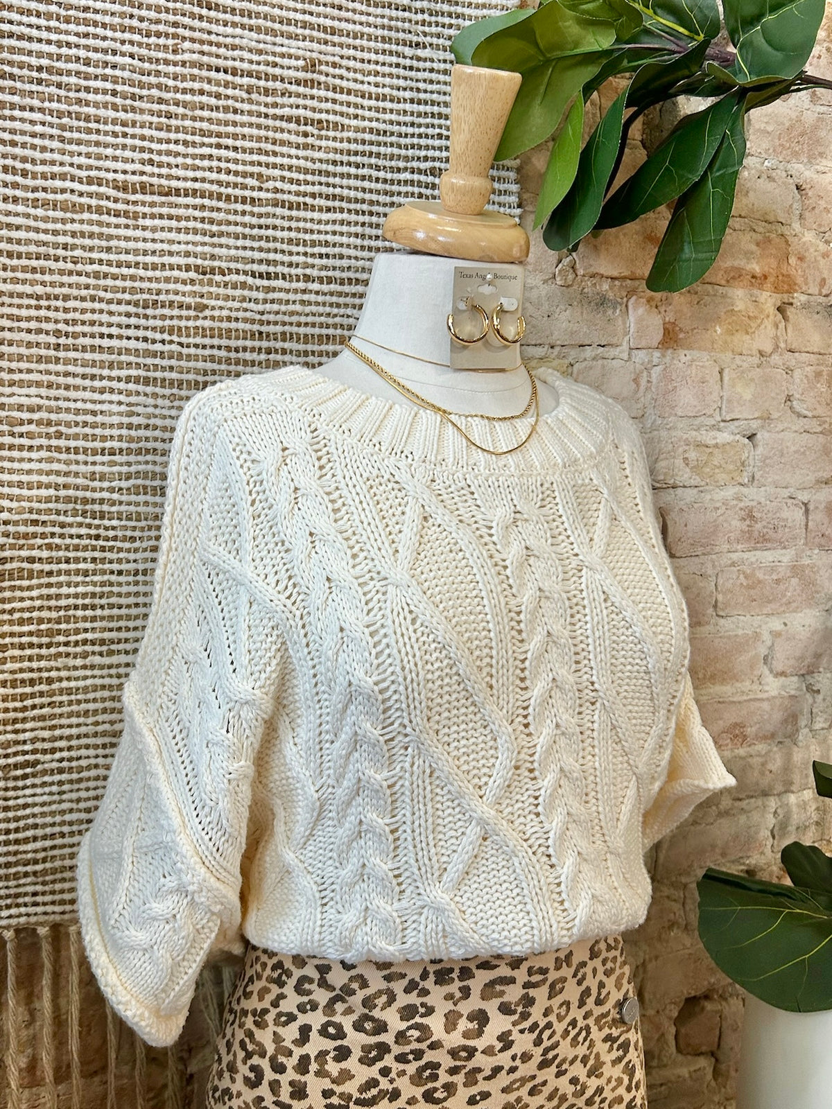 Snuggle & Cuddle Cream Knit Sweater