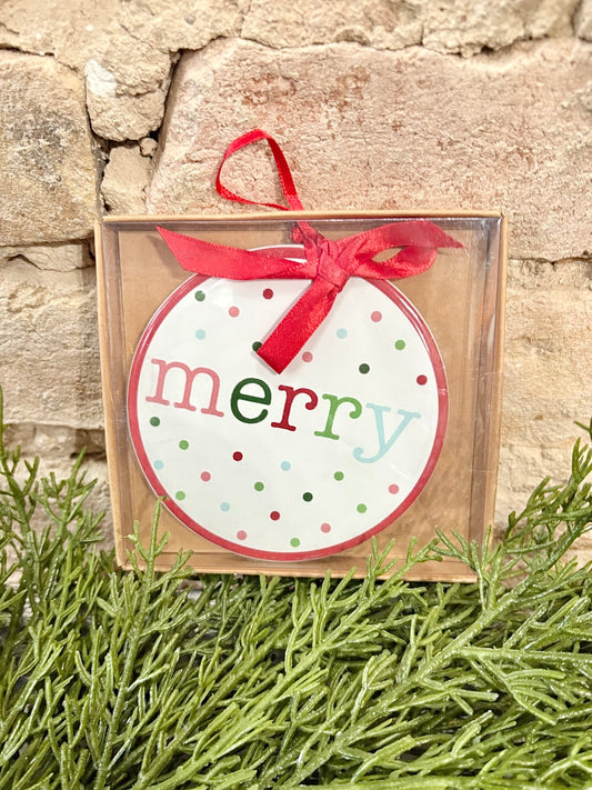 Merry Christmas Ornament