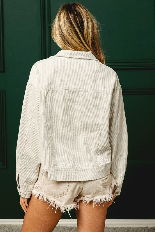 Straight To The North Pole Sequin Nutcracker Corduroy Jacket