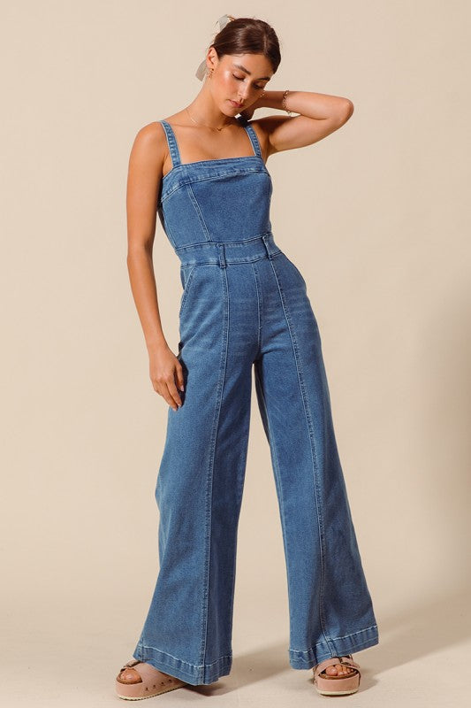 Livin' The Dream Denim Jumpsuit