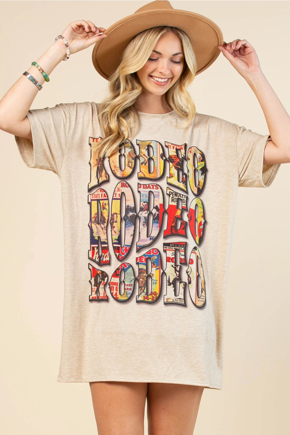 Lets Rodeo San Angelo Vintage Rodeo Graphic Tee-Shirt Dress