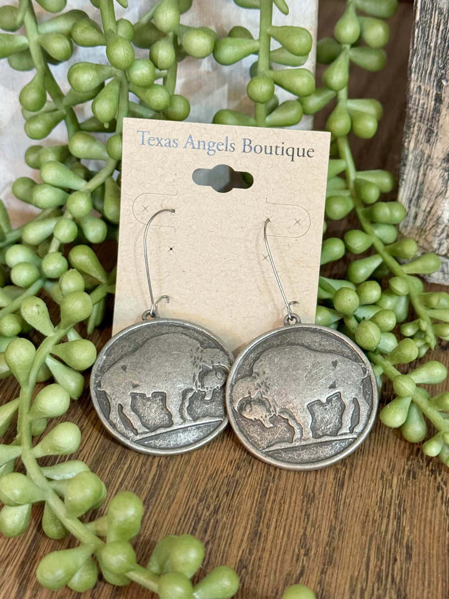 Buffalo Coin Earrings