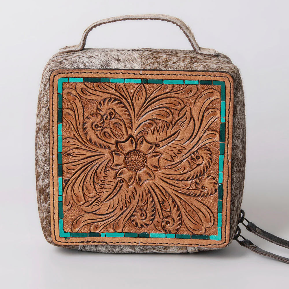 American Darling Tooled Leather Jewelry Box