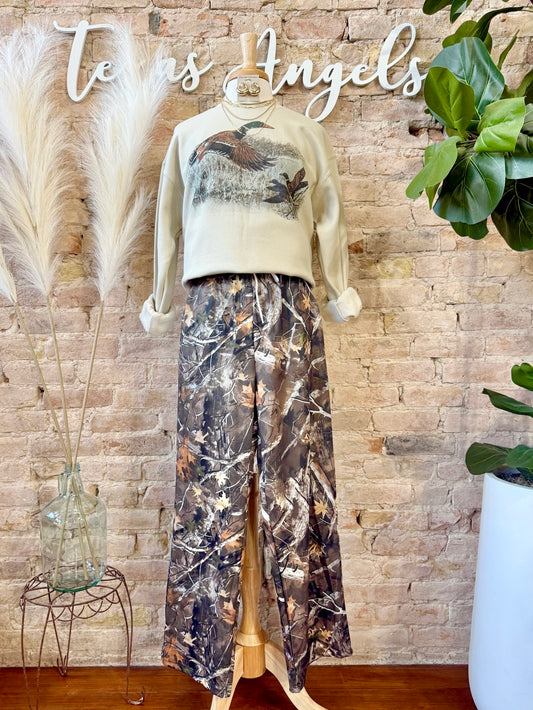 RESTOCK Cozy Cabin Green Camo Lounge Pants