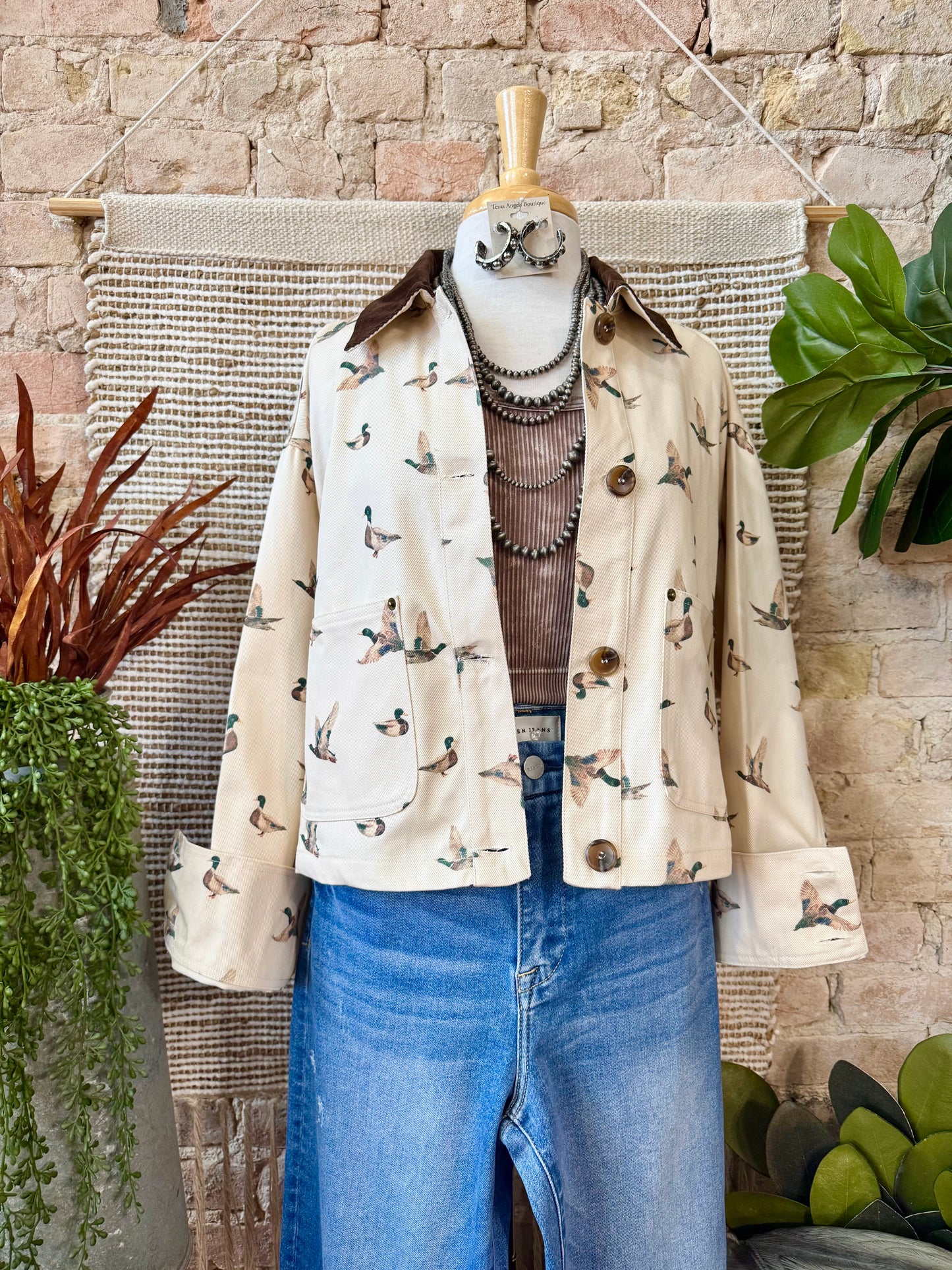 By The Creek Mallard Duck Corduroy Jacket