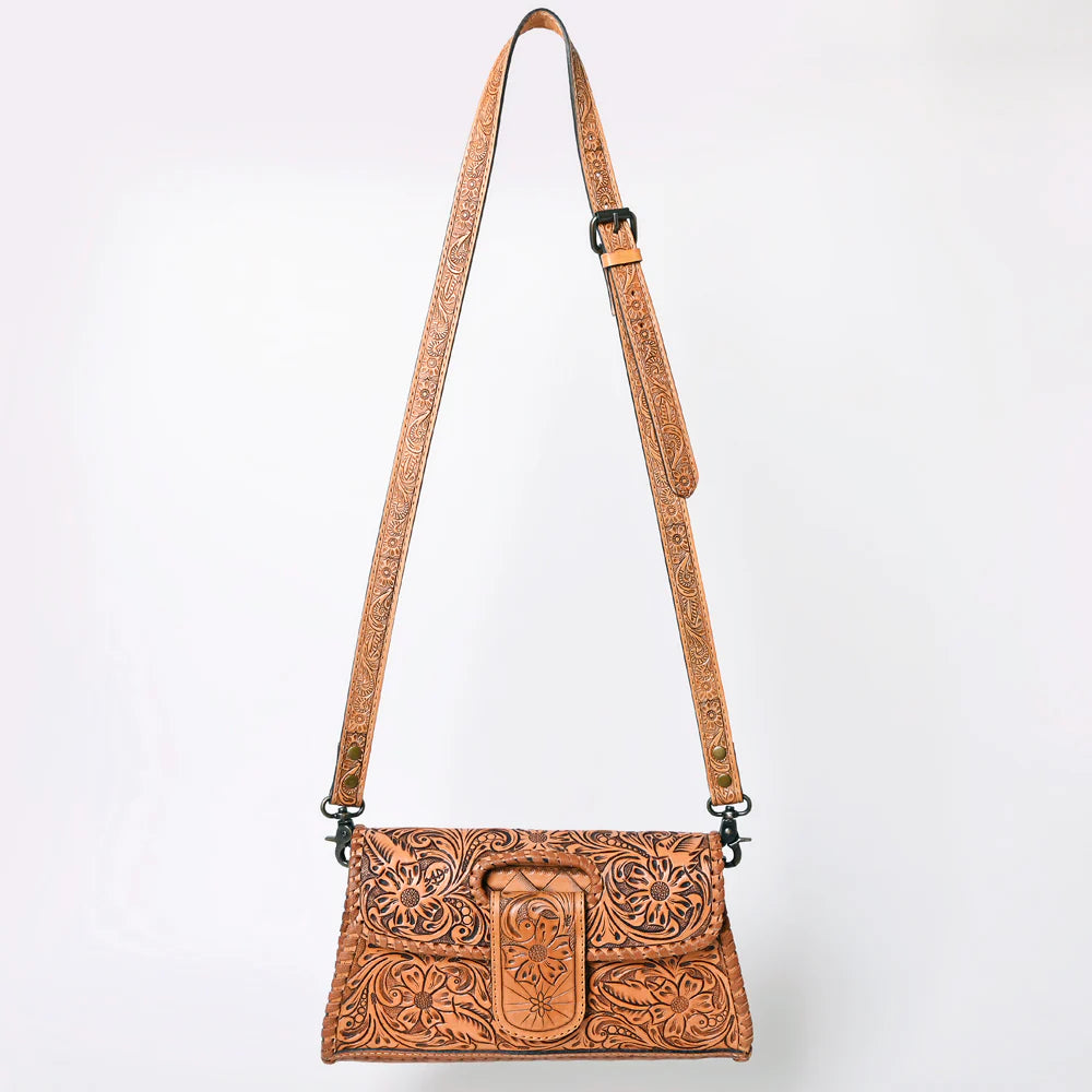 American Darling Tooled Leather Purse