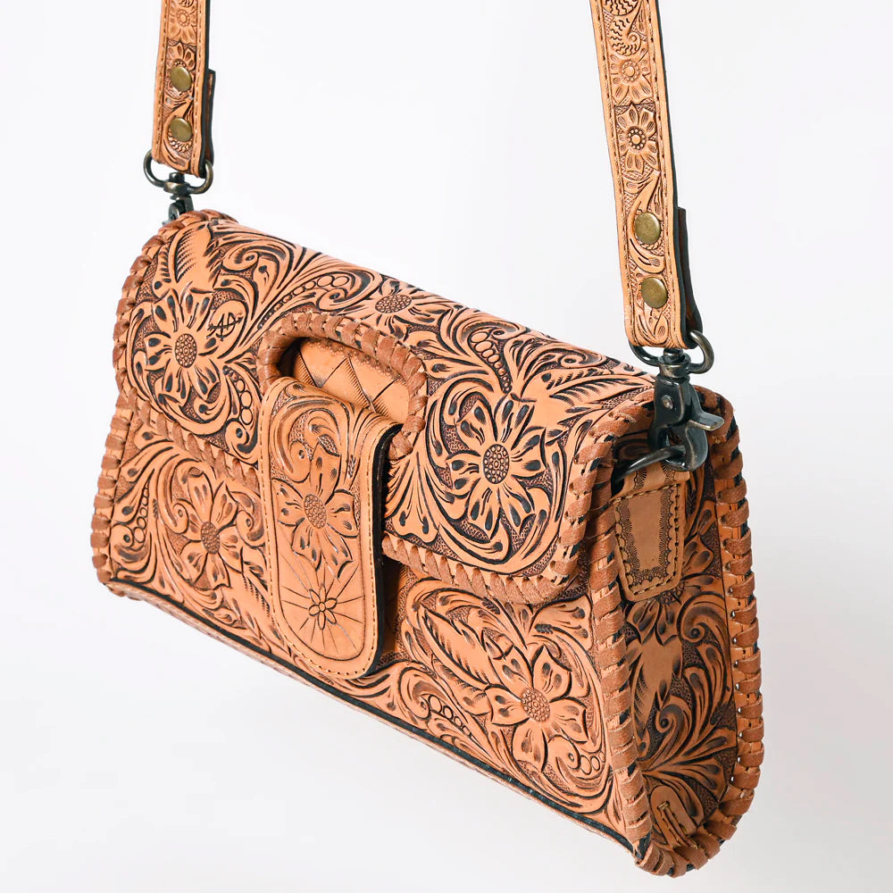 American Darling Tooled Leather Purse