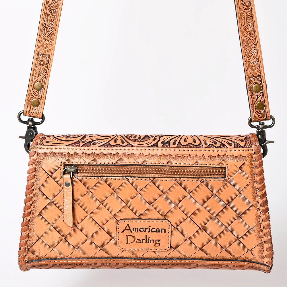 American Darling Tooled Leather Purse