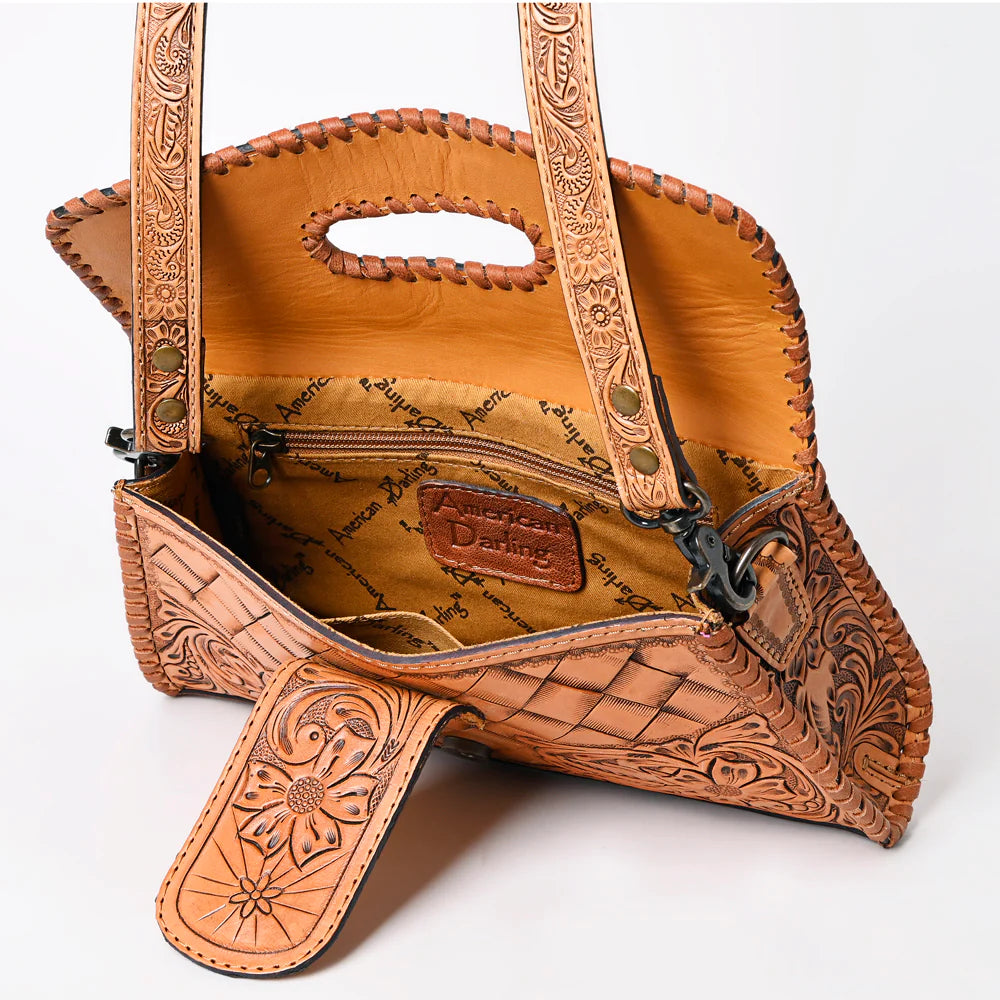 American Darling Tooled Leather Purse