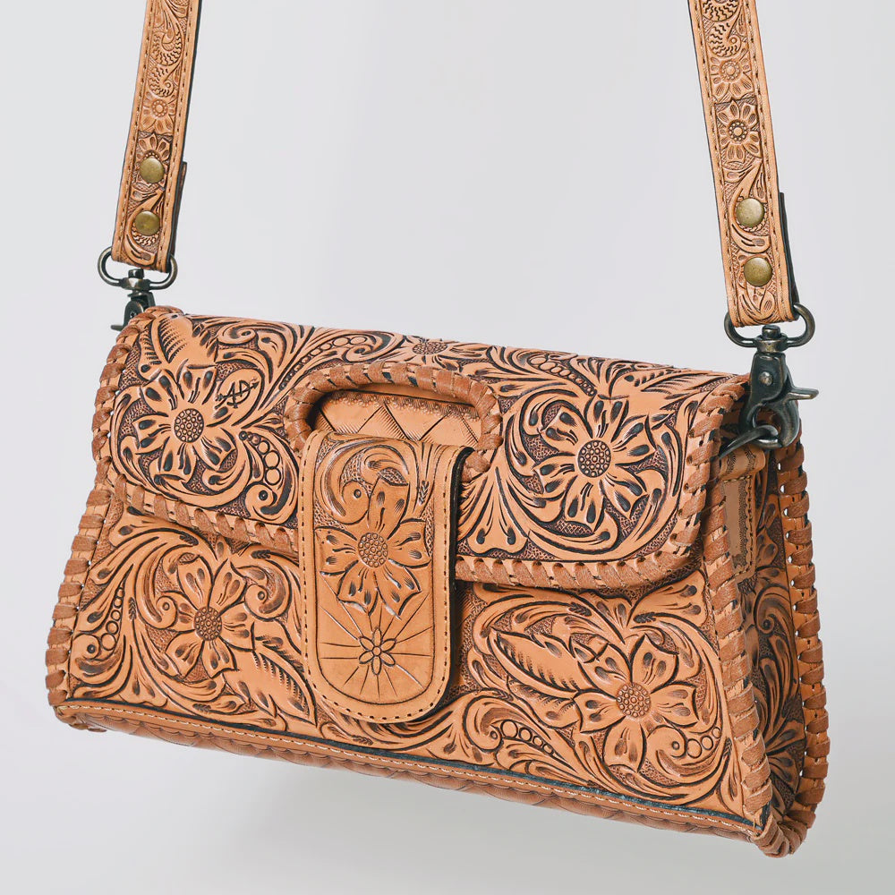 American Darling Tooled Leather Purse