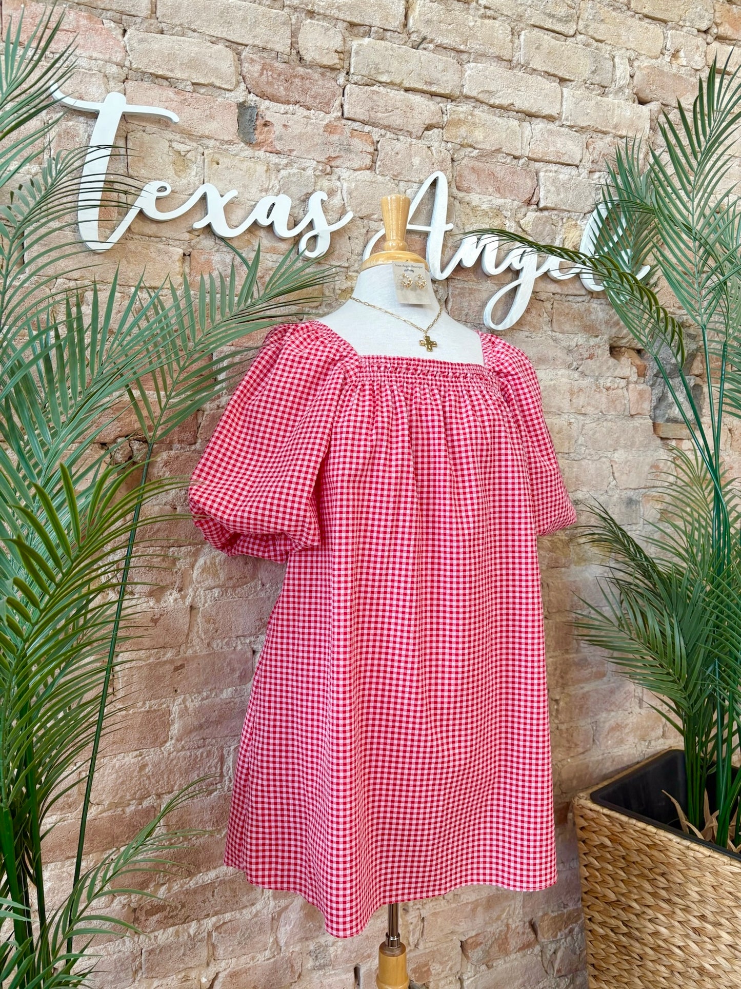 The Right Purpose Red Plaid Dress