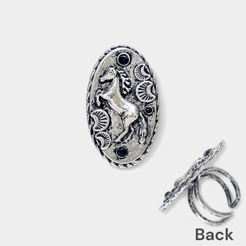 Silver Horse Ring