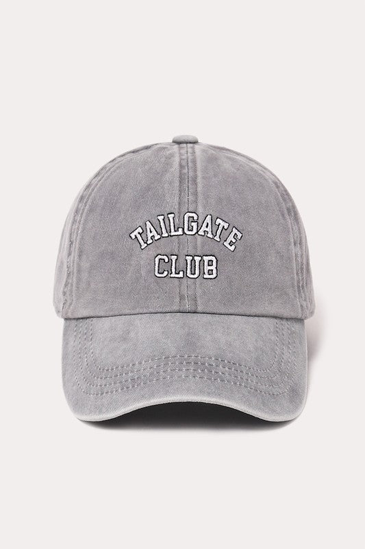Grey Tailgate Club Cap