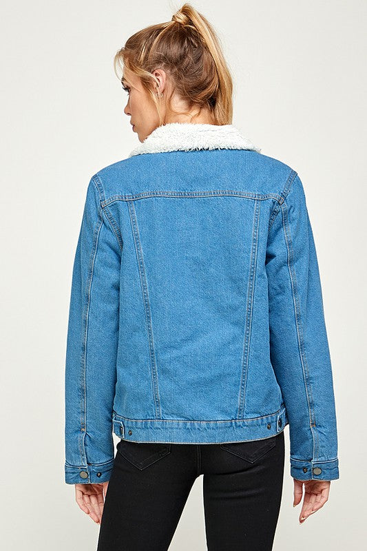 Never The Less Lined Denim Jacket