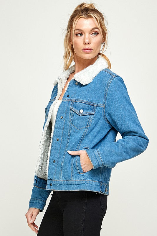 Never The Less Lined Denim Jacket