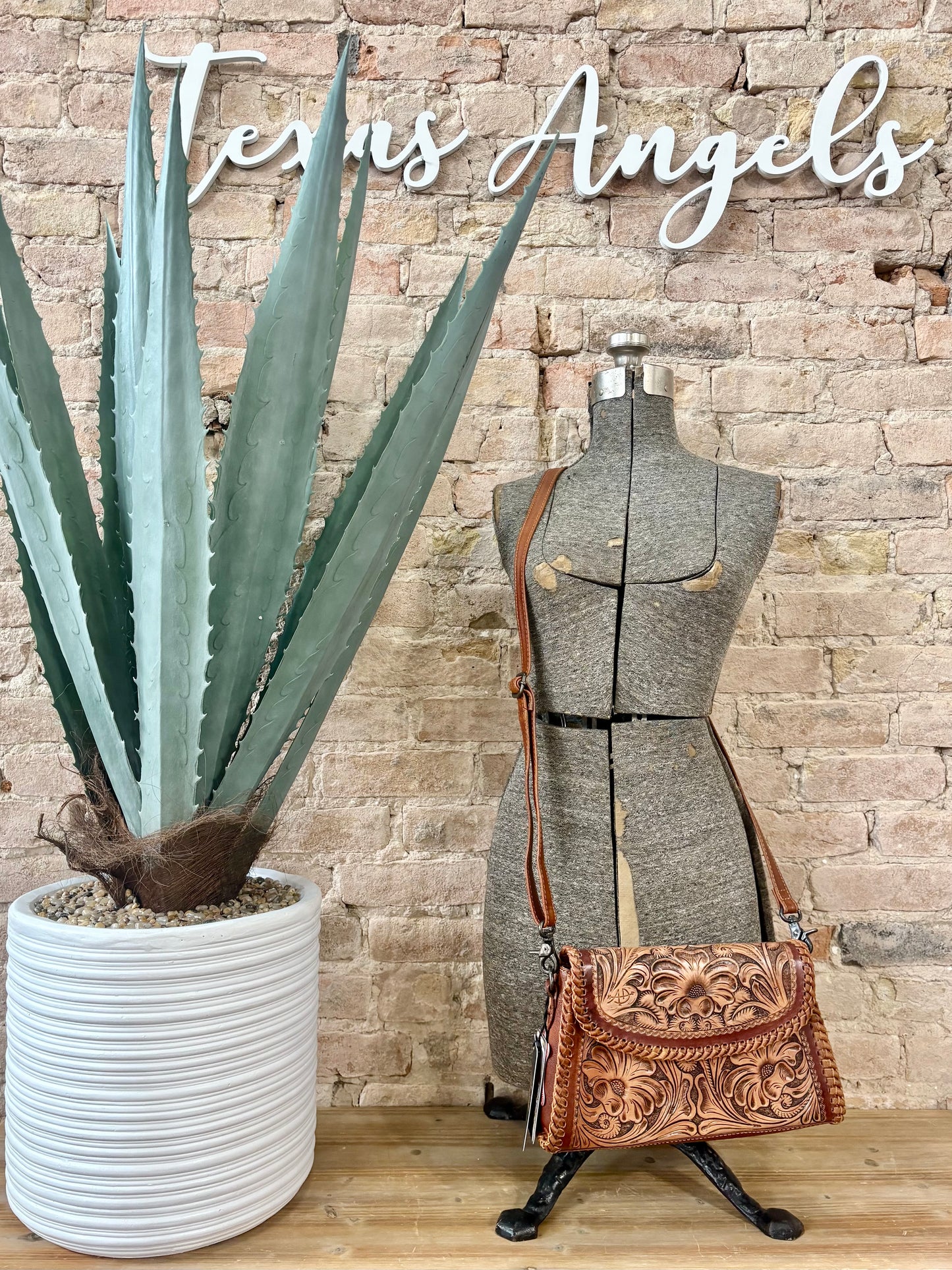 American Darling Tooled Leather Crossbody